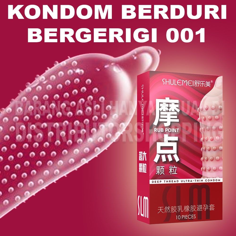 Condom 001 Bergerigi Tebal Kualitas Premium - Privasi Terjaga