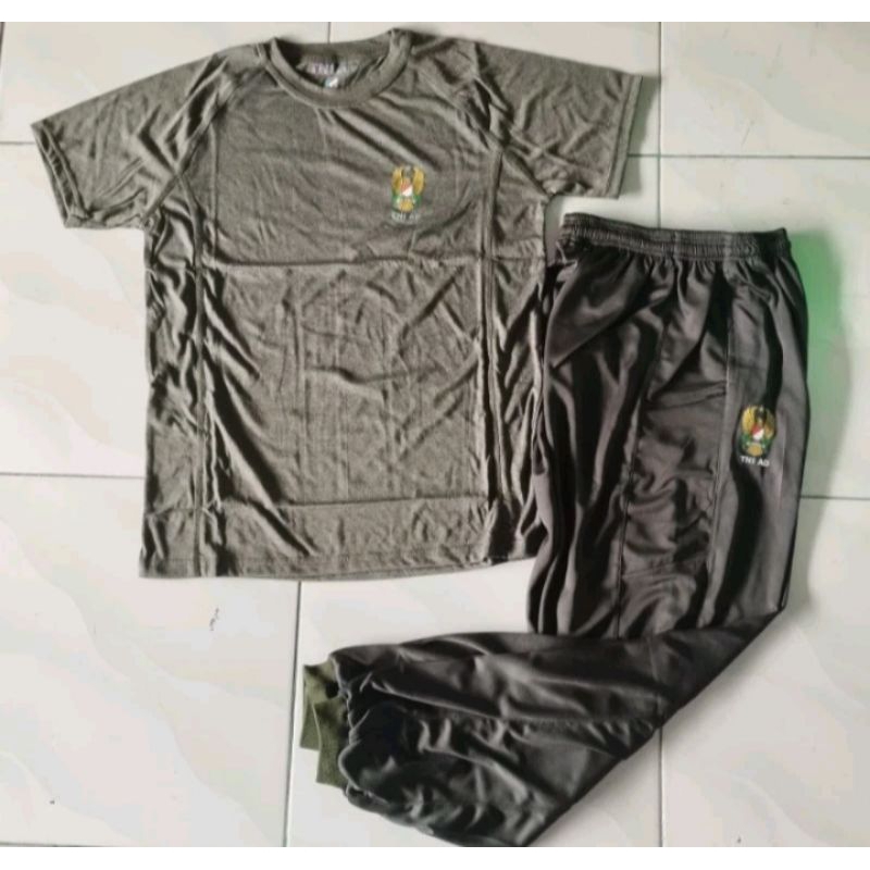 Setelan training hijau TNI AD standart army