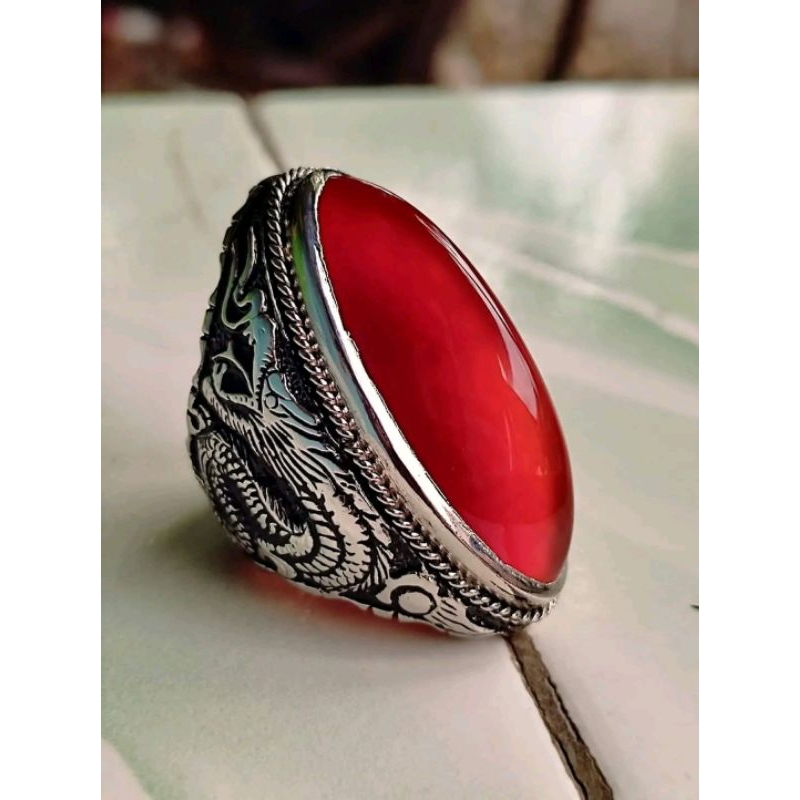 Batu cincin akik pandan menor sisik betik