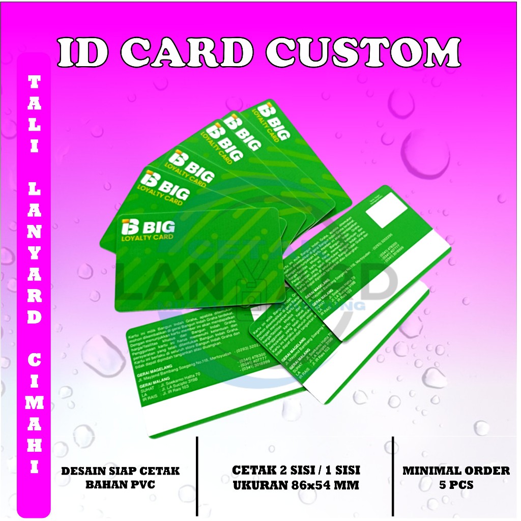 

NAME TAG ID CARD BAHAN PVS/ID CARD CUSTOM/ID CARD DESAIN SIAP CETAK