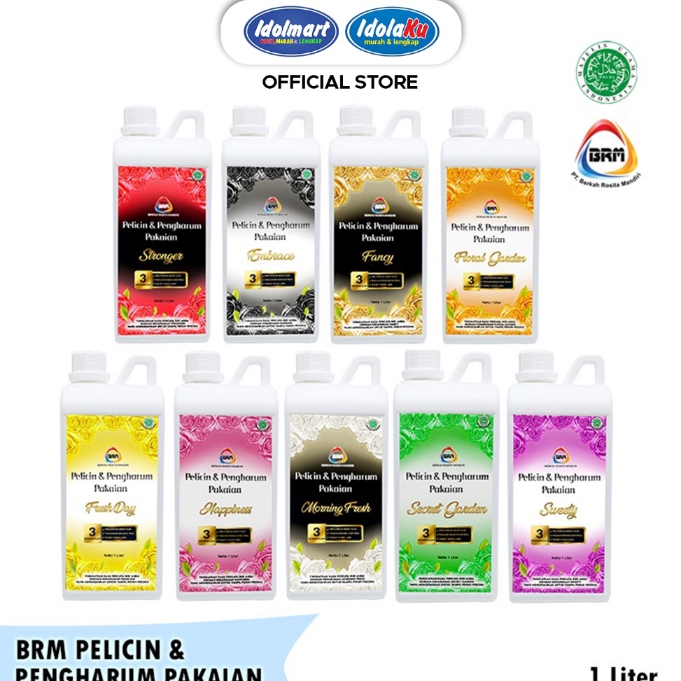 Promo promo IDOLMART BRM Pelicin  Pengharum Pakaian 1 ml Pewangi Loundry Original