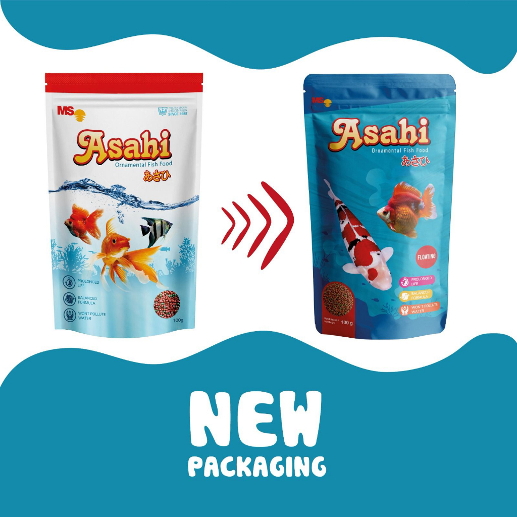 Pelet Ikan Hias Pelet Ikan Mas Pelet Ikan Koki Asahi 100gr