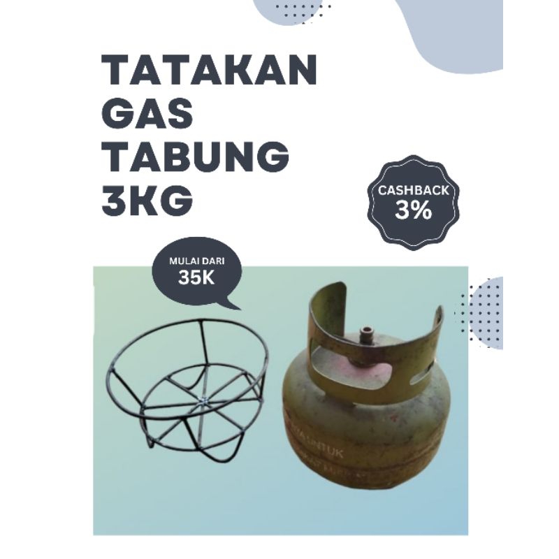 Tatakan Tabung Gas 3Kg Standing dudukan Tabung Gas