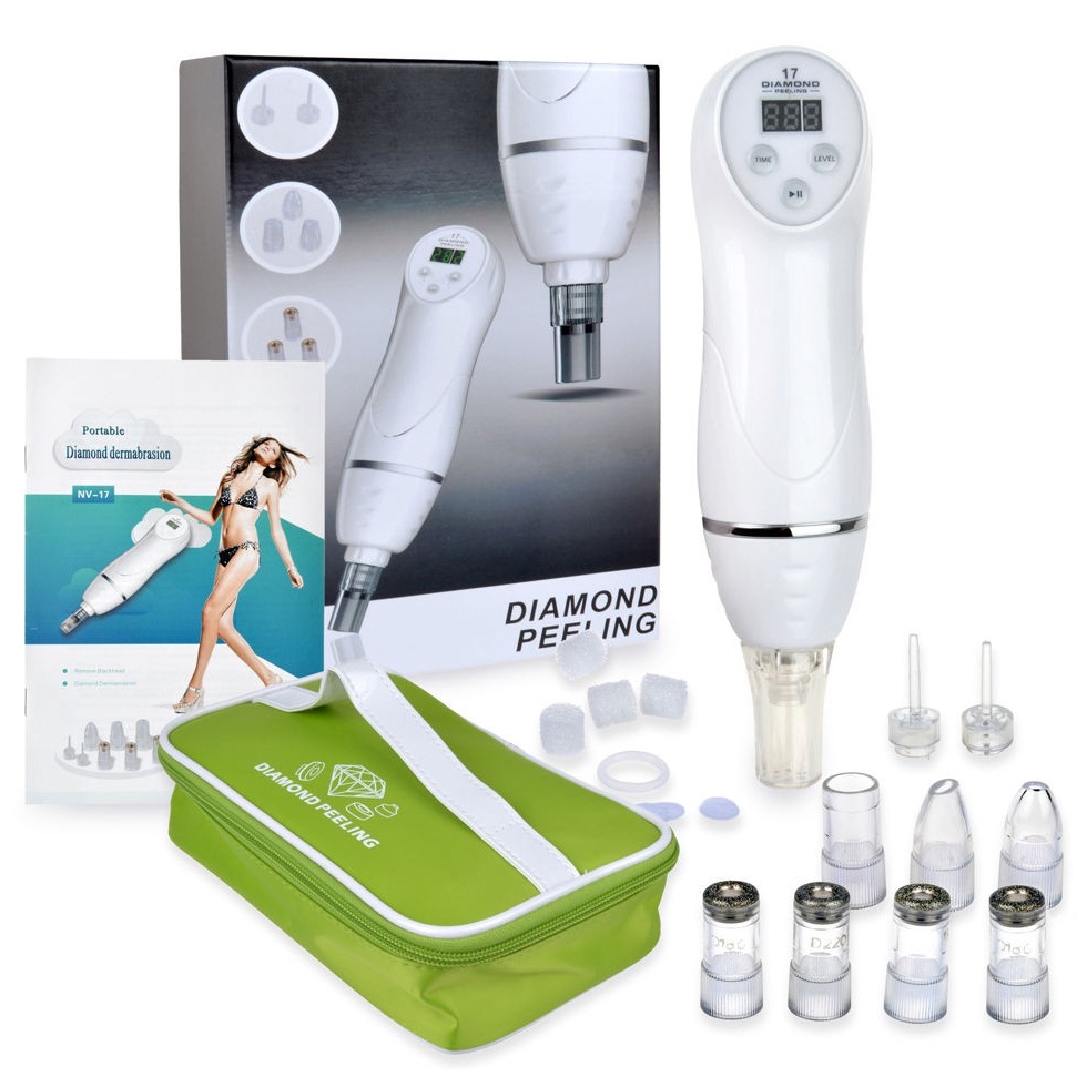 ART D23W 2 in 1 Diamond Peeling Vacuum Penyedot Komedo listrik Blackhead Remover dermapen facial sed