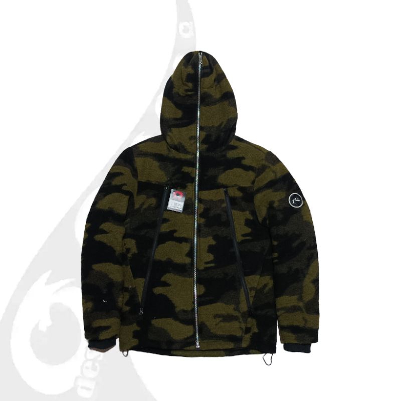 vintage jaket rusty bulu angsa down camo