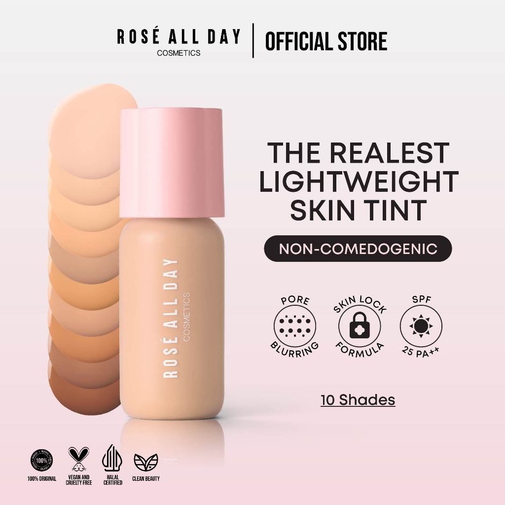 Rose All Day The Realest Lightweight Skin Tint | Foundation Rose All Day | Skin Tint RAD