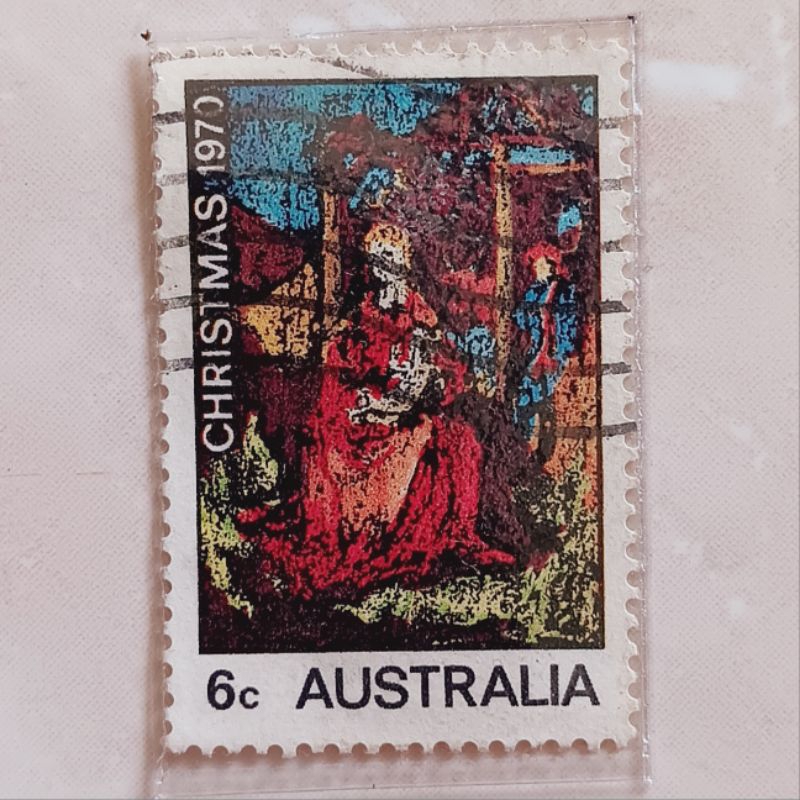 

(AE) Perangko Australia Christmas 1970 6 c Used