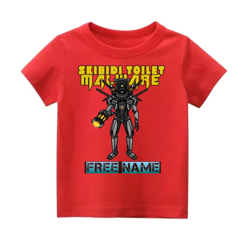 BAJU KAOS ATASAN ANAK SKIBIDI TOILET