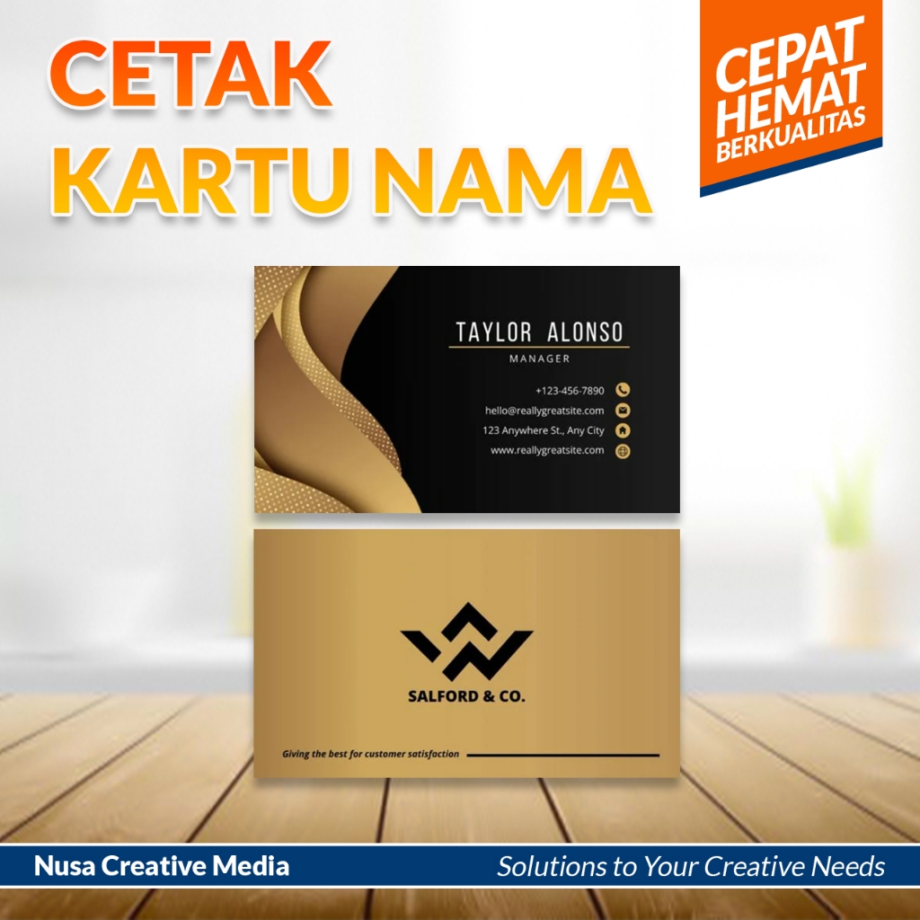 

CETAK KARTU NAMA