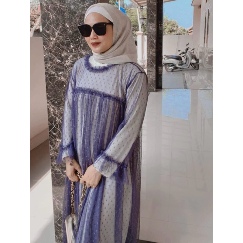 Outer tile dotty jumbo big size termurah premium // outer wanita kekinian