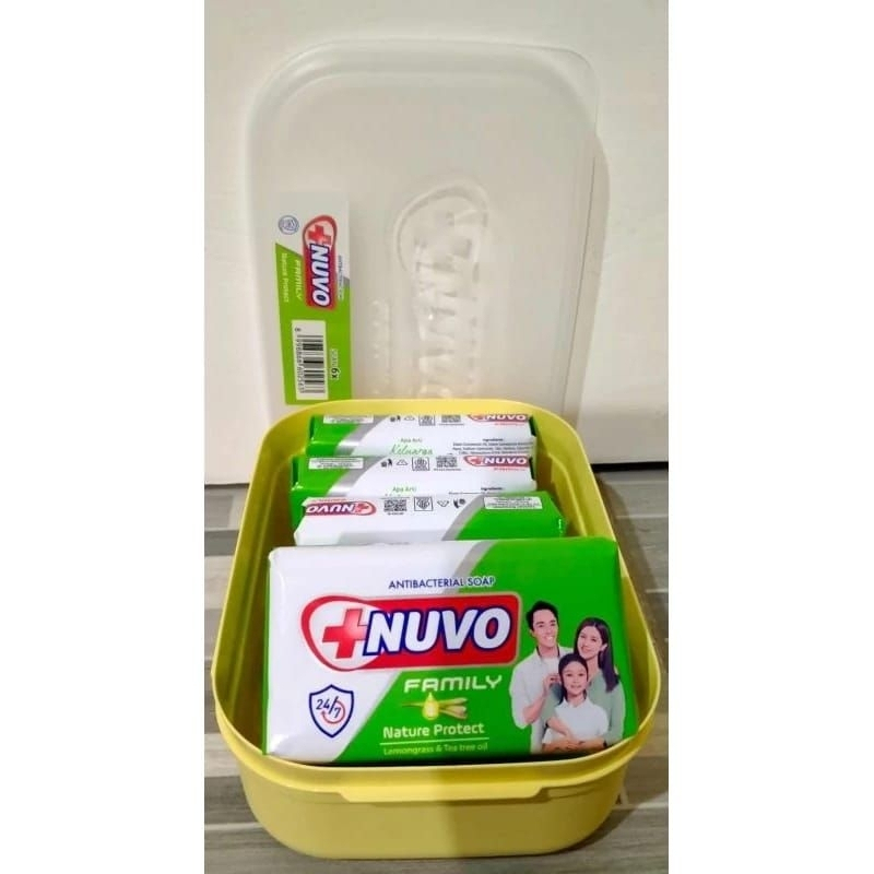 Sabun Nuvo isi 6 pcs Free tepak kemasan 72gr