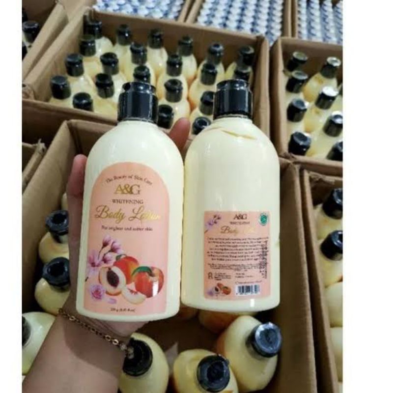 A&G Whitening Body Lotion Peach / A&G Peach lotion / Pemutih badan 250gram