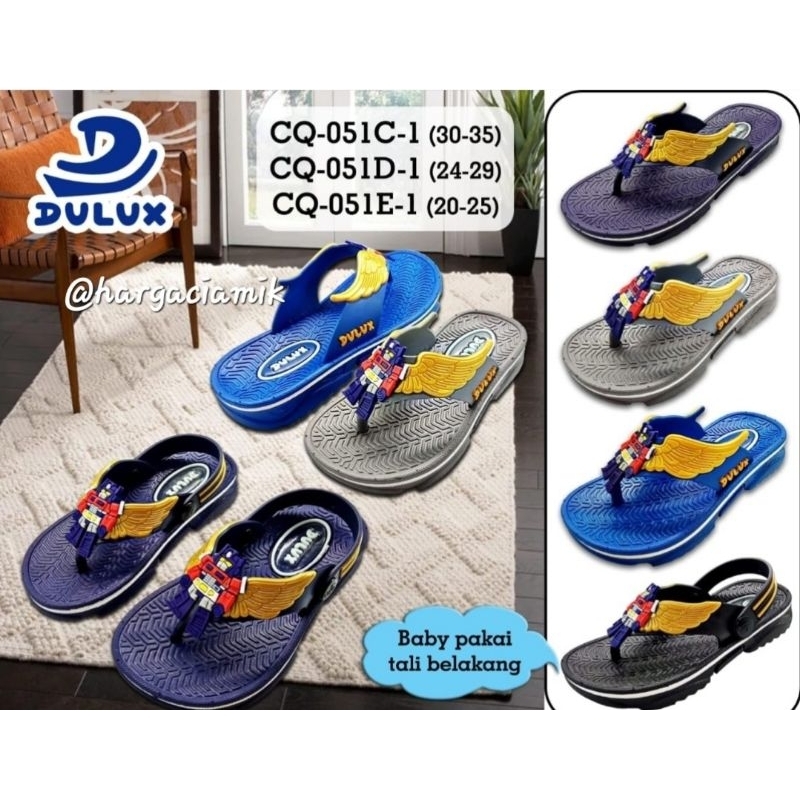 SANDAL JAPIT ANAK KARET ROBOT DLX CQ 051 size 20-35