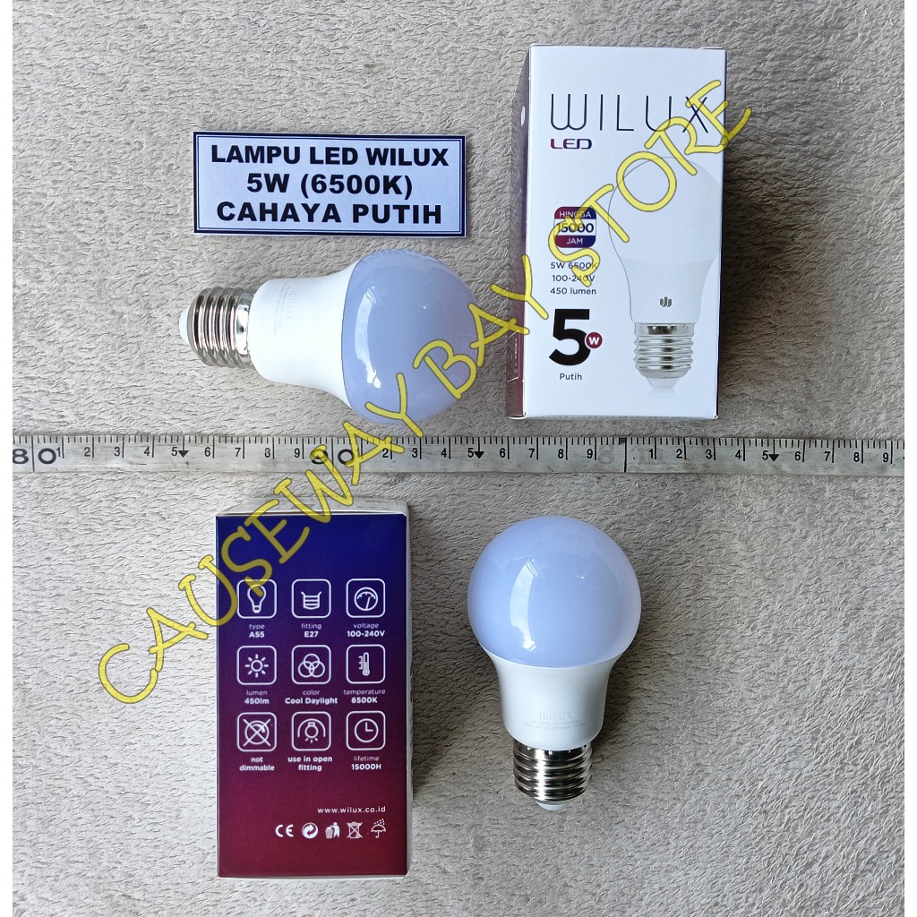 LAMPU LED 5W WILUX 6500K PUTIH