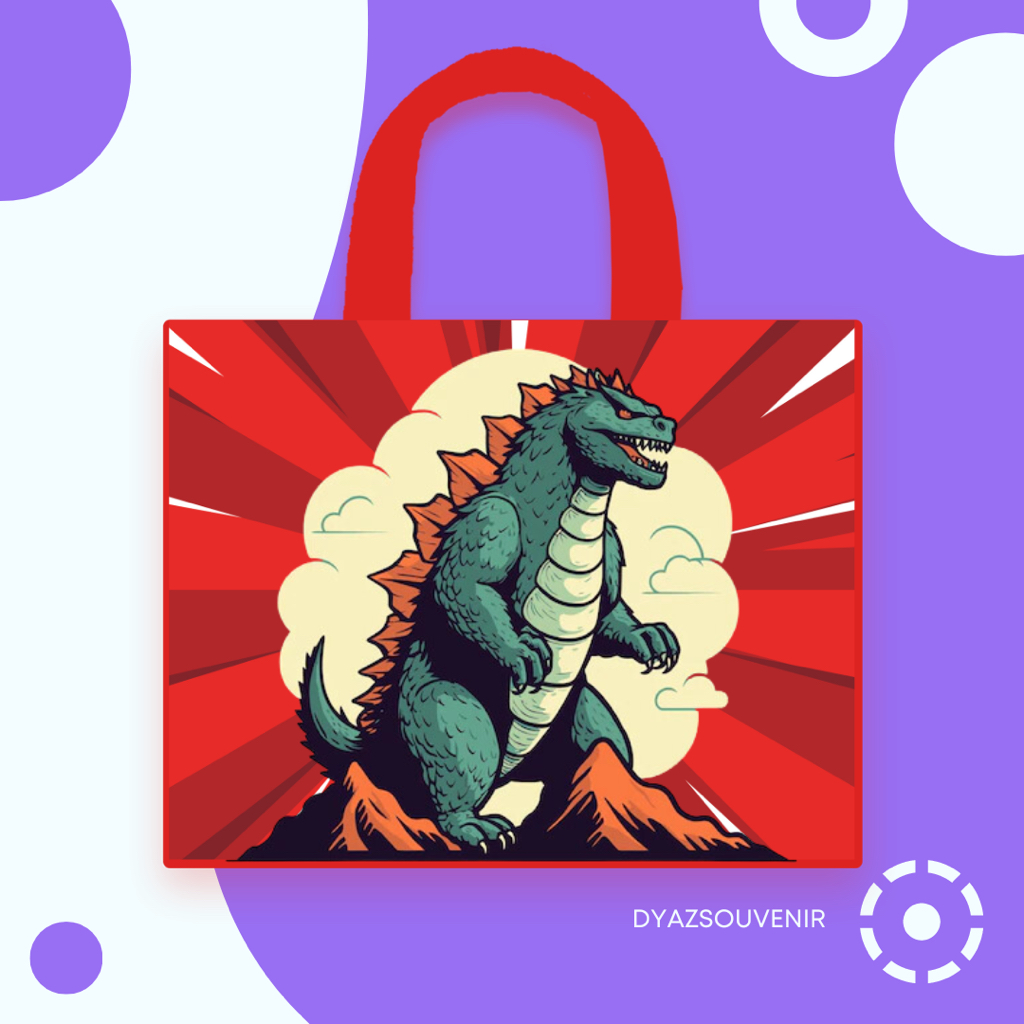 

Godzilla Goodiebag Birthday Stylish Tas Ultah