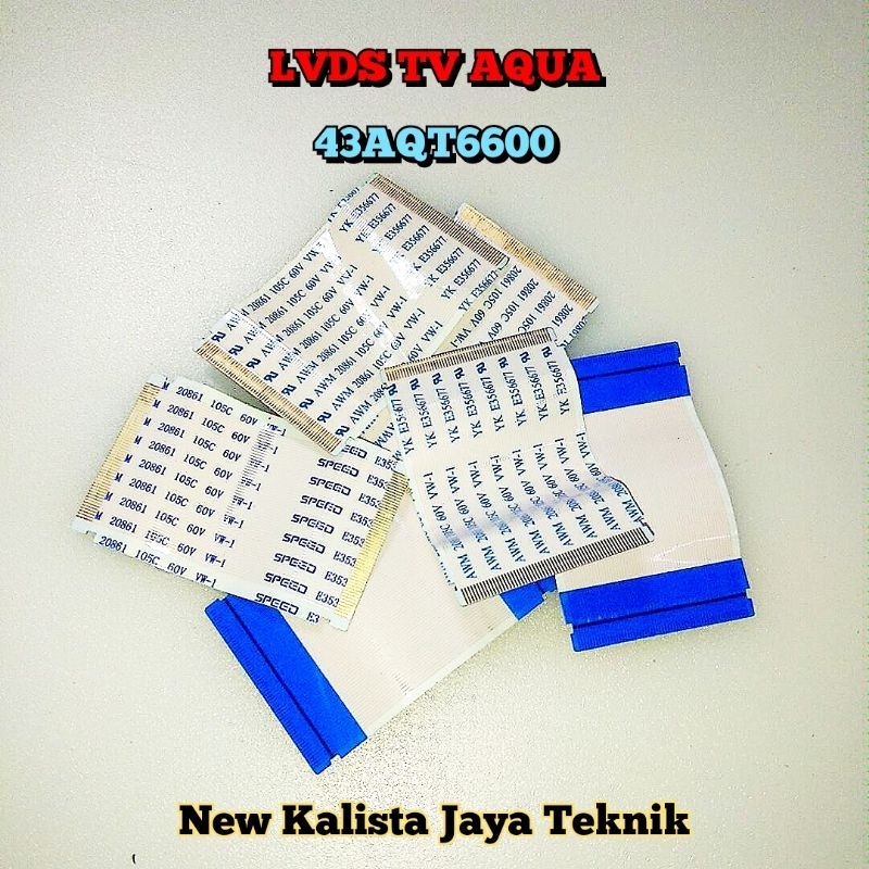 KABEL LVDS TV AQUA 43AQT6600 ORIGINAL KABEL TCON 43AQT6600 KABEL FLEXIBLE AQUA 43AQT6600 KABEL TV AQ