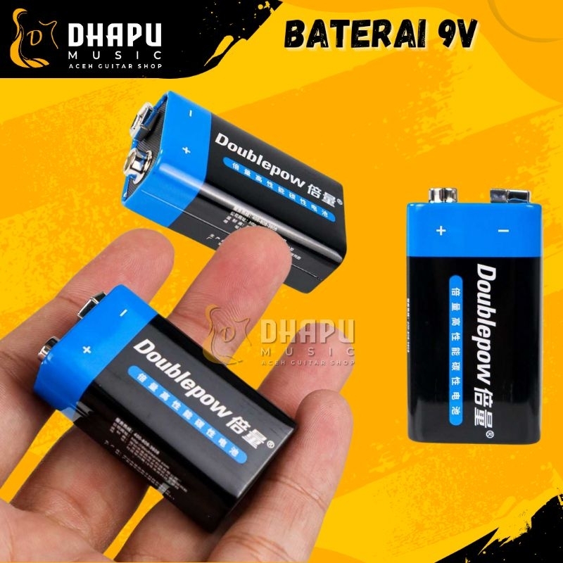 Baterai Kotak 9V Battery Baterai Gitar Akustik Elektrik Baterai Efek Gitar Baterai Preamp Gitar