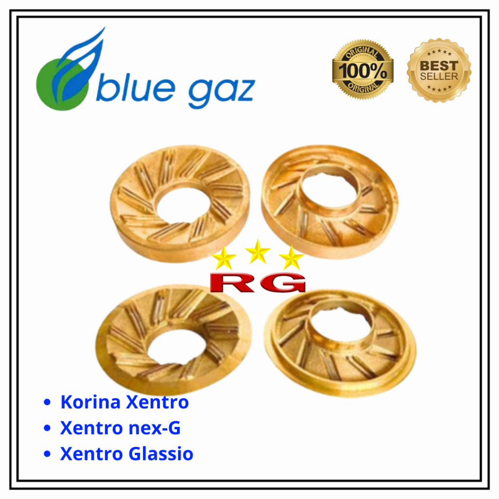 BURNER KUNINGAN KOMPOR GAS BLUE GAZ XENTRO - KORINA KECIL LAMA BARU