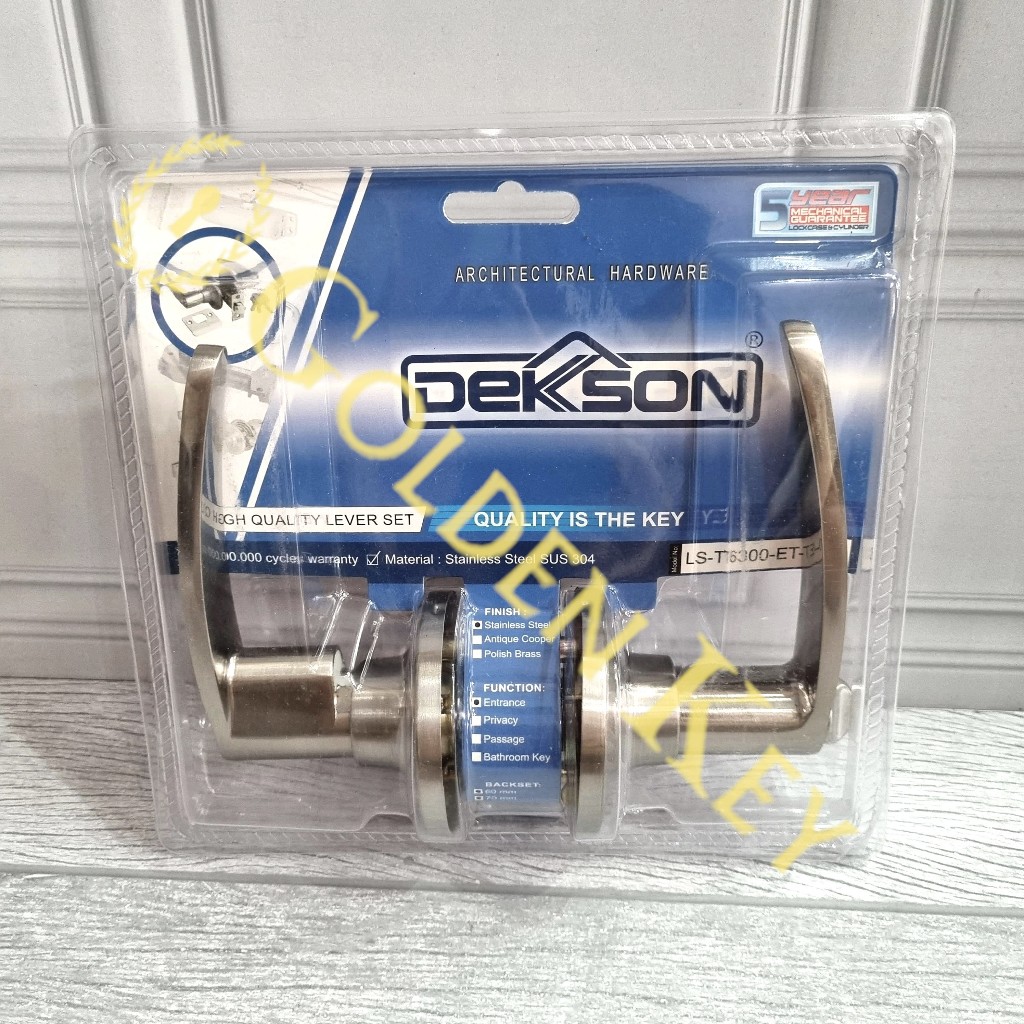 Kunci Pintu Handle Lever Set Dekkson Dekson LS T 6300 T6300 ET SSS