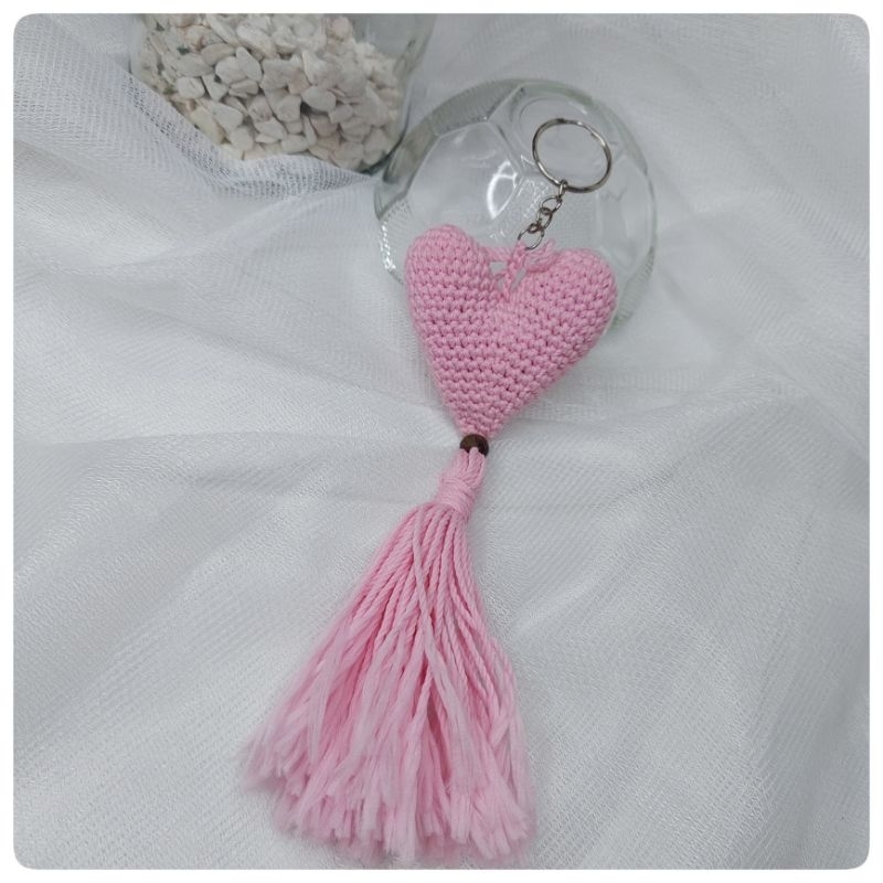 Gantungan kunci rajut | gantungan tas rajut