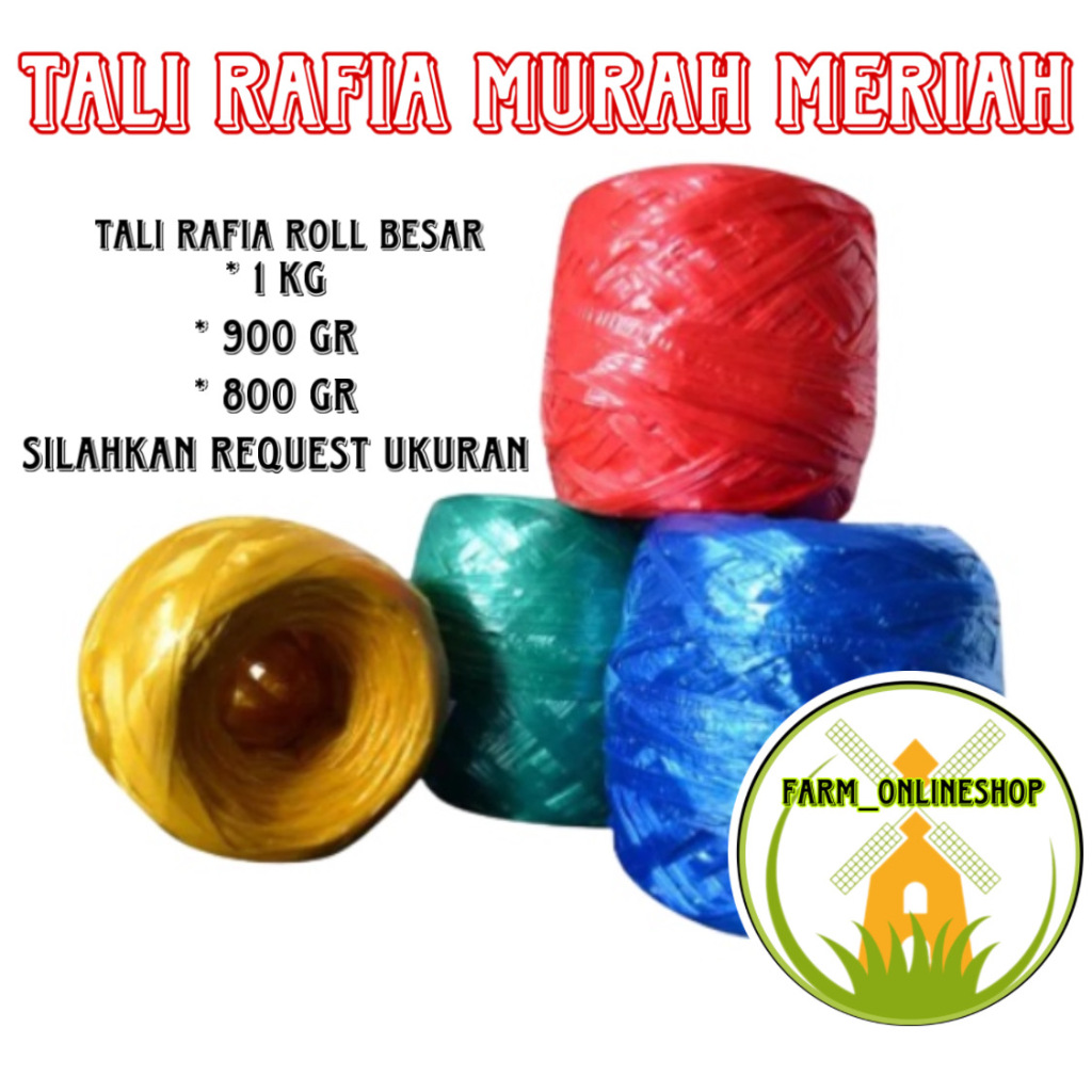 

Tali Rafia 1 Kg / Tali Rafia Hitam 1 Kg Full / Tali Rafia Murah