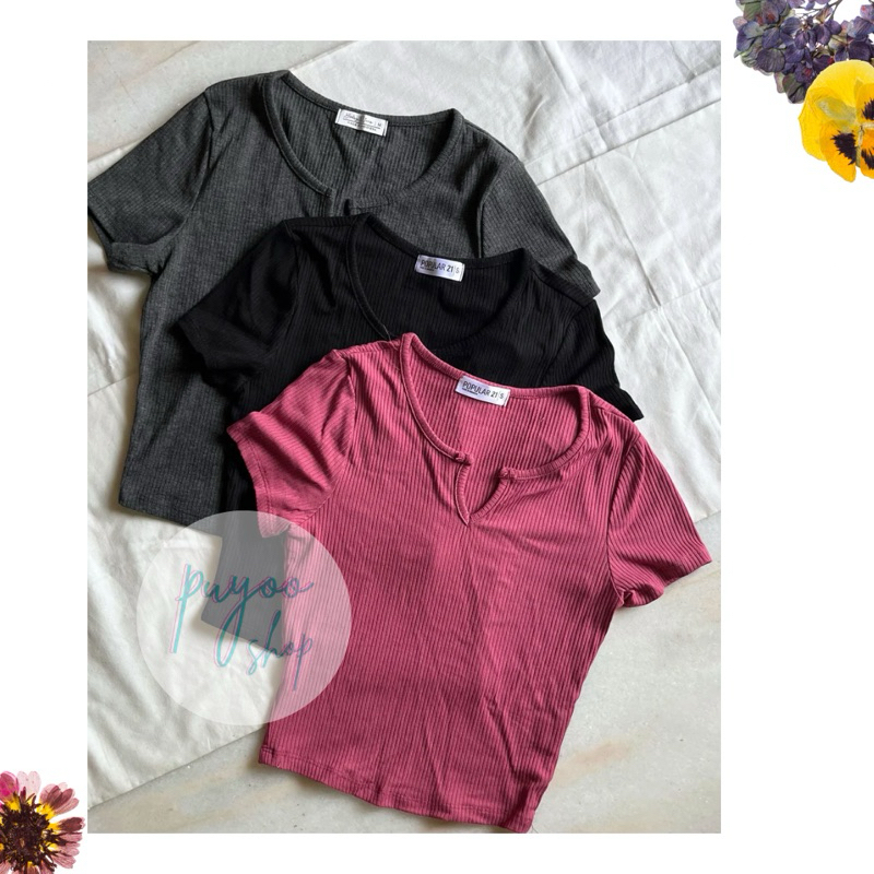 POPULAR 21 MIX BRAND Notch Top | Kaos