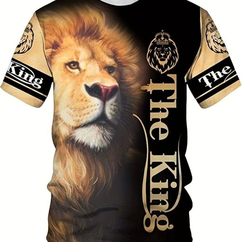 KAOS 3D HARIMAU FULL PRINTING/KAOS HARIMAU PRIA /KAOS THE LION