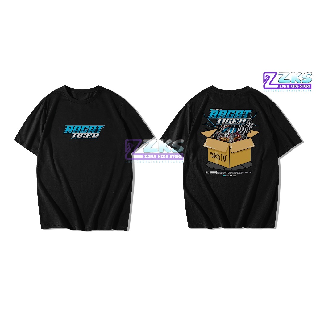 KAOS RAGAT TIGER | KAOS GL 800 | KAOS RACING TERBARU | KAOS OTOMOTIF TERLARIS | KAOS HONDA GL CB TIG