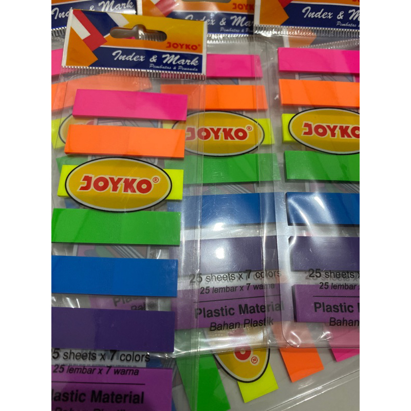 

Ready stock pembatas buku joyko bahan plastik lembar
