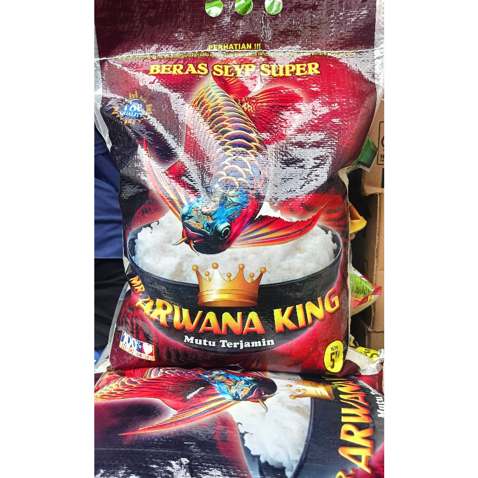 

Beras SLYP SUPER PREMIUM ARWANA KING Kemasan 5kg