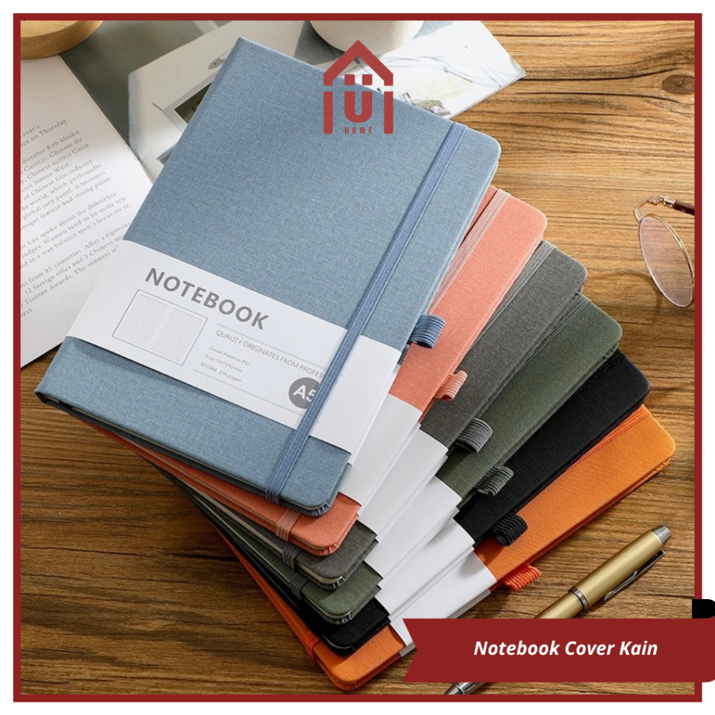 

UNISO - NOTEBOOK COVER KAIN BUKU DIARY CATATAN KECIL MEMO MOTIF KERTAS BERGARIS SIMPLE