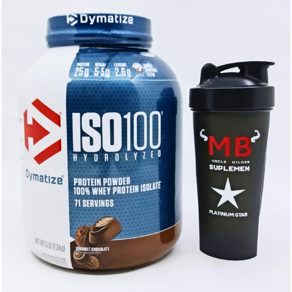 Iso 100 5 Lbs Dymatize Whey Protein Isolate Hydrolyzed BPOM 5lbs 5lb 5 Lb Iso100 Susu Fitness Gym Or