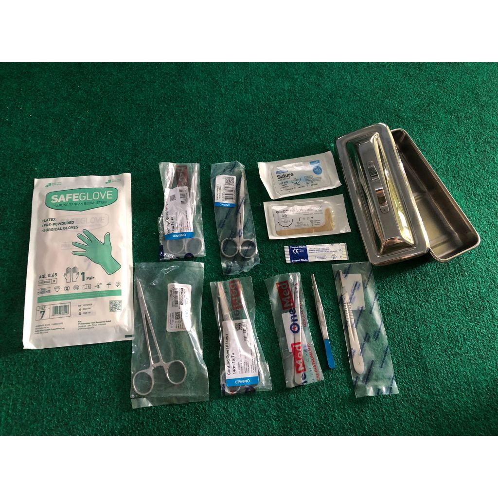 Minor Set / Hecting Set Bak Instrumen Paket Lengkap Jual Hecting set lengkap (Minor Surgery Set / Si