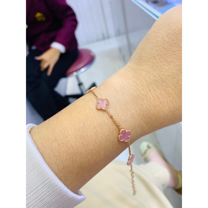 gelang vc pink emas 750%/17k/22k