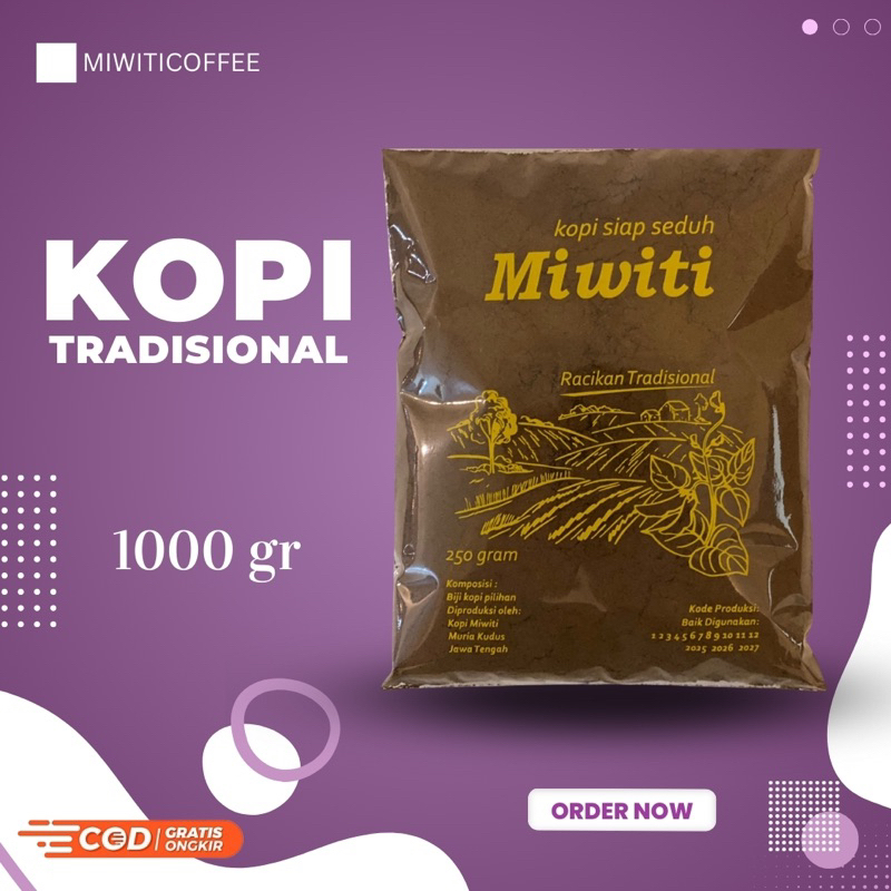 

MIWITI COFFEE || kopi tradisonal kopi robusta 1kg kopi bubuk kopi murni kopi lelet coffee bisa cod