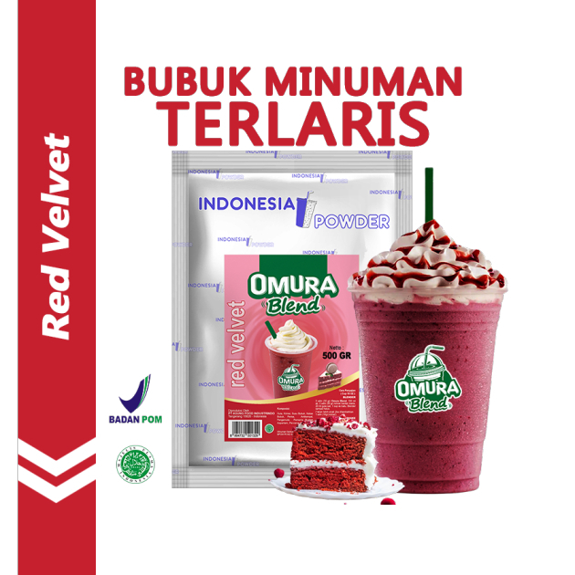 

Red Velvet 500gr / Bubuk Premium/ Indonesia Powder / Bubuk Minuman Omura Blend / Bubuk Minuman Boba