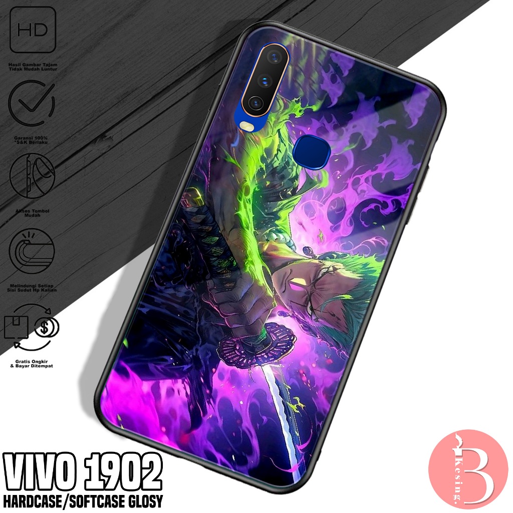 Case VIVO 1902 - Casing VIVO 1902 Motif Roronoa Zoro - Silikon Hp VIVO 1902 - 2D Hardcase Glosy - Ke