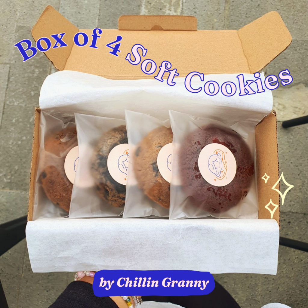 

[Box of 4] Soft Baked Cookies by Chillin Granny