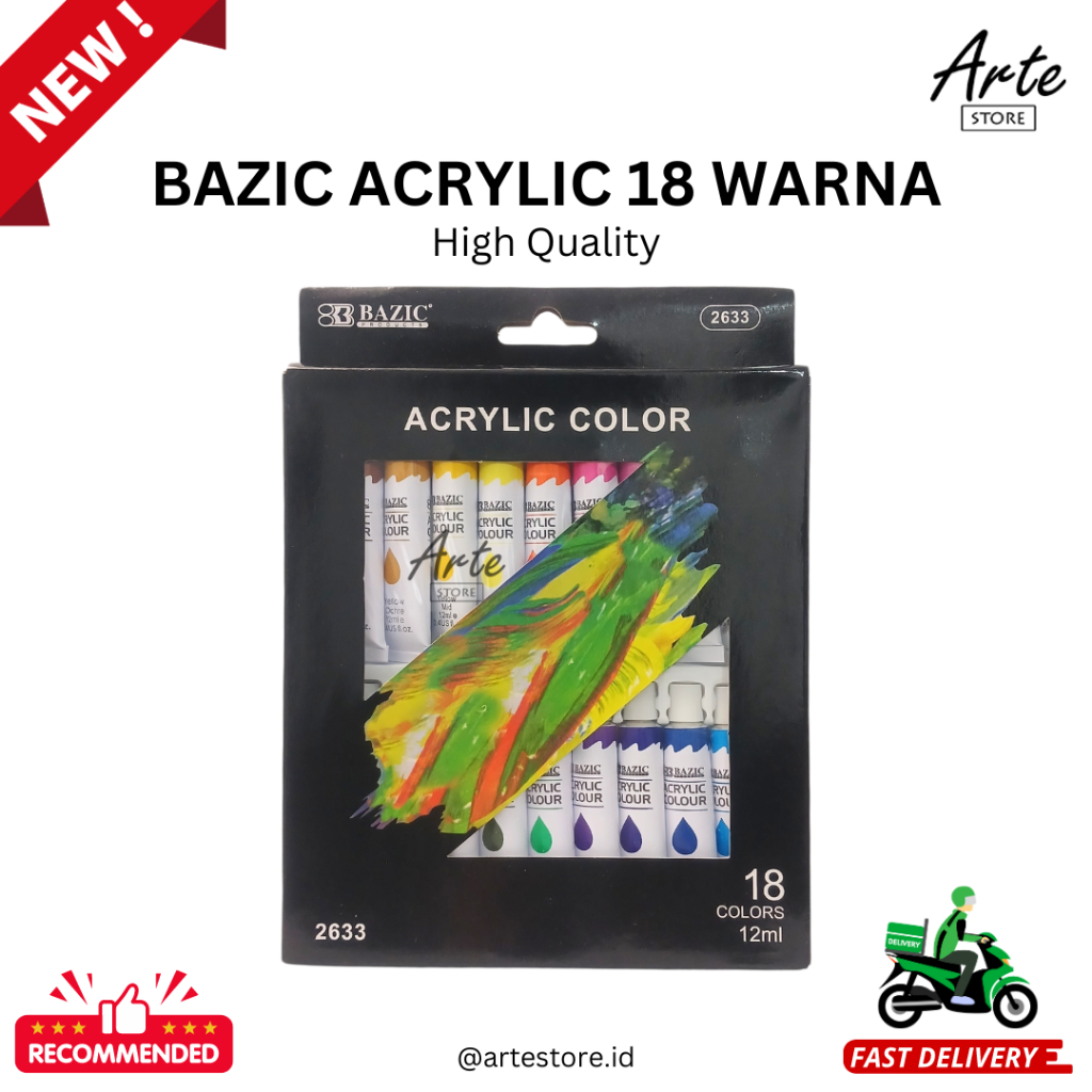 

Cat Akrilik 18 Warna - Bazic Acrylic Set