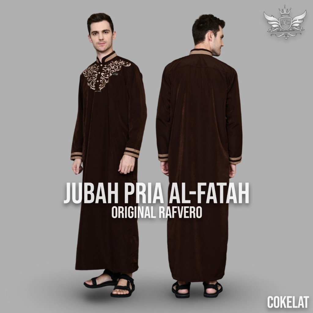 Rijal muslim(rm) Baju Gamis pria Jubah - Jubah pria - Gamis Putih