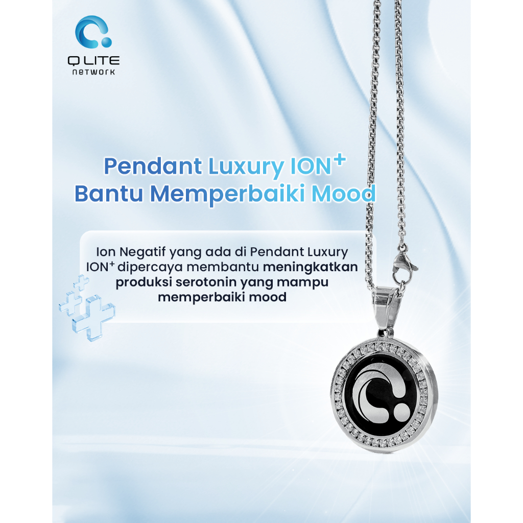 Pendant Kalung kesehatan QLITE LUXURY ION plus bukan Pendant MCI
