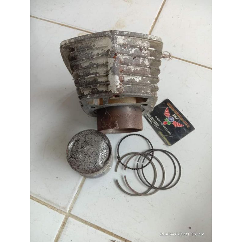 Cylinder block set piston Honda CB100 GL100 merk denshin.