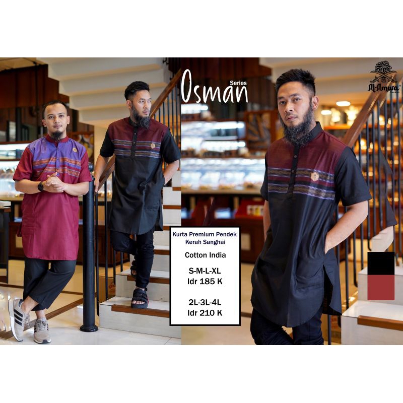 Kurta songket - baju Koko Pakistan - gamis motif - kurta Al amwa batik lengan pendek Jumbo ada