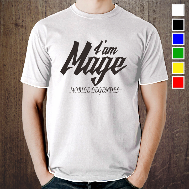Kaos Baju Distro Anak Dan Pria Motif Gaming I'AM MAGE Keren/T-Shirt Baju Atasan Anak Gaming Mobile L