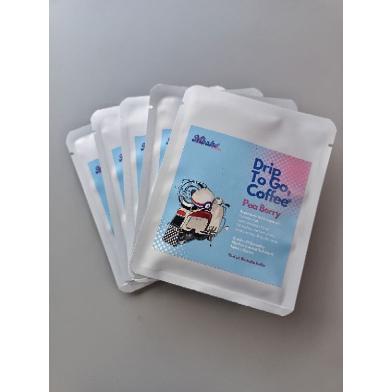 

Package 5 - Pea Berry Drip To Go Coffee 5 x 10 gram