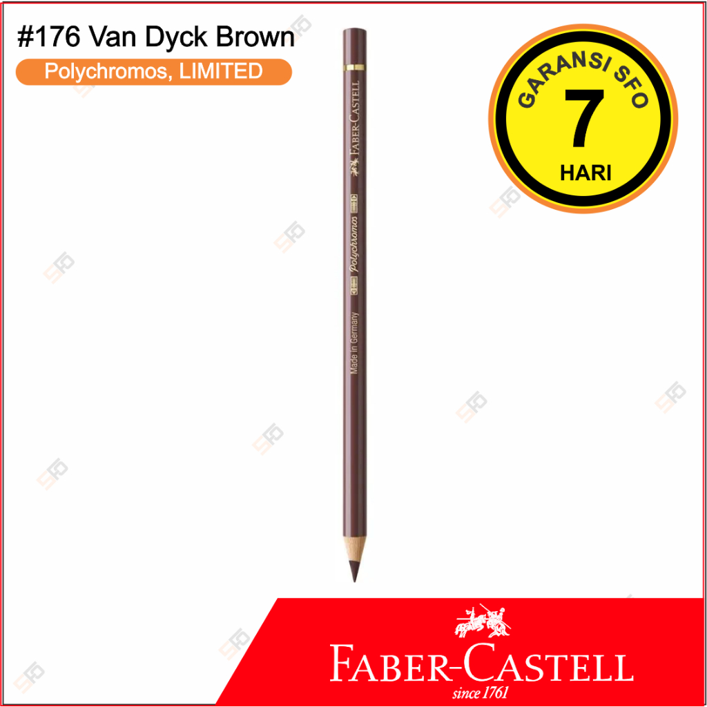 

LE Polychromos Faber Castell Satuan - 176 Van Dyck Brown - Limited Edition