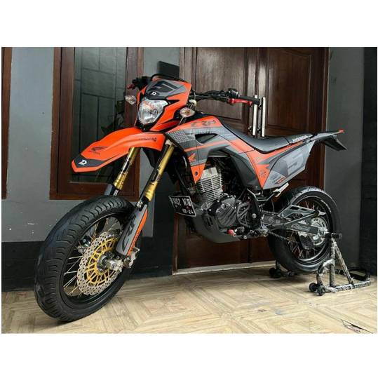 DECAL CRF 150 L FULL BODY BEBAS CUSTOM DESAIN SIMPEL KEREN DECAL KLX DECAL WR NEW