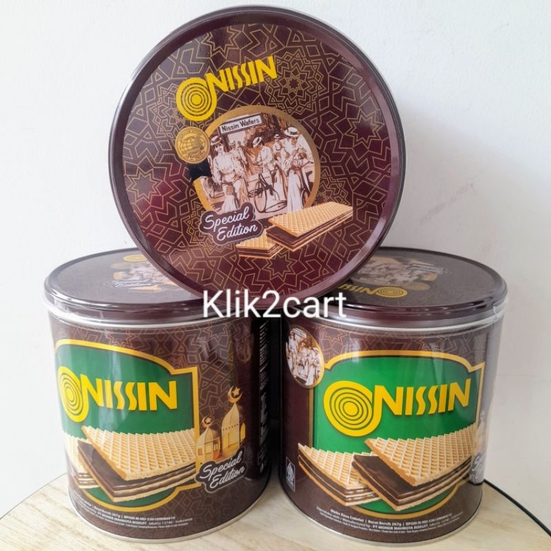 

Nissin wafer kaleng 267gr / nissin wafer chocolate / wafer / ramadan / nissin special edition