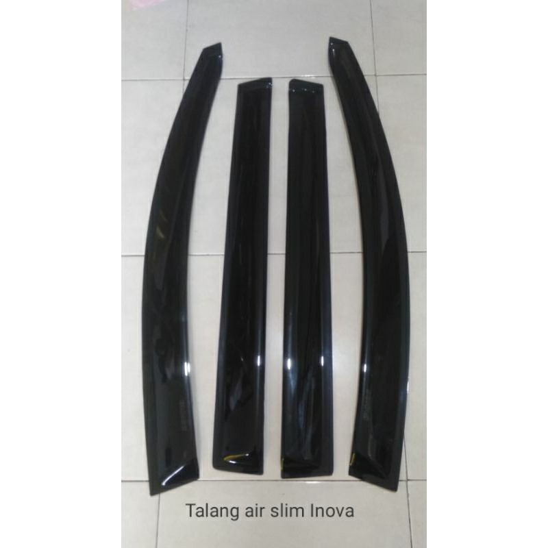 talang air model slim untuk Inova 2004-2015 / window deflector inova / talang air Inova silver / tal