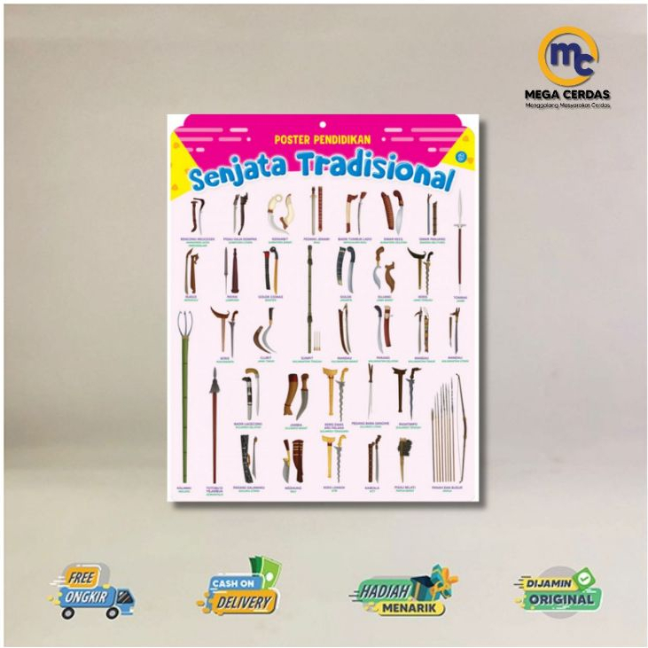 BUKU POSTER PENDIDIKAN SENJATA TRADISIONAL